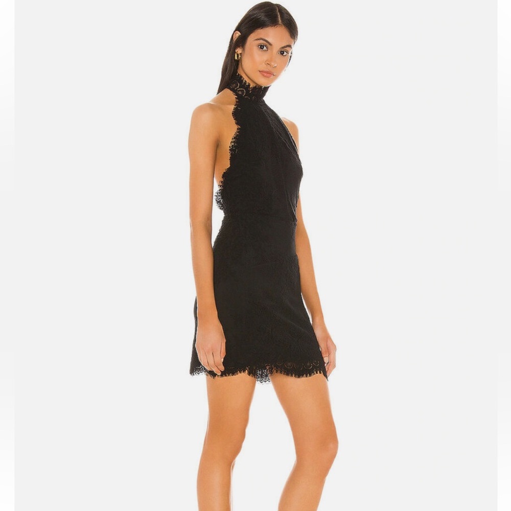 Free People Harper High Neck Halter Lace Dress (Size S)